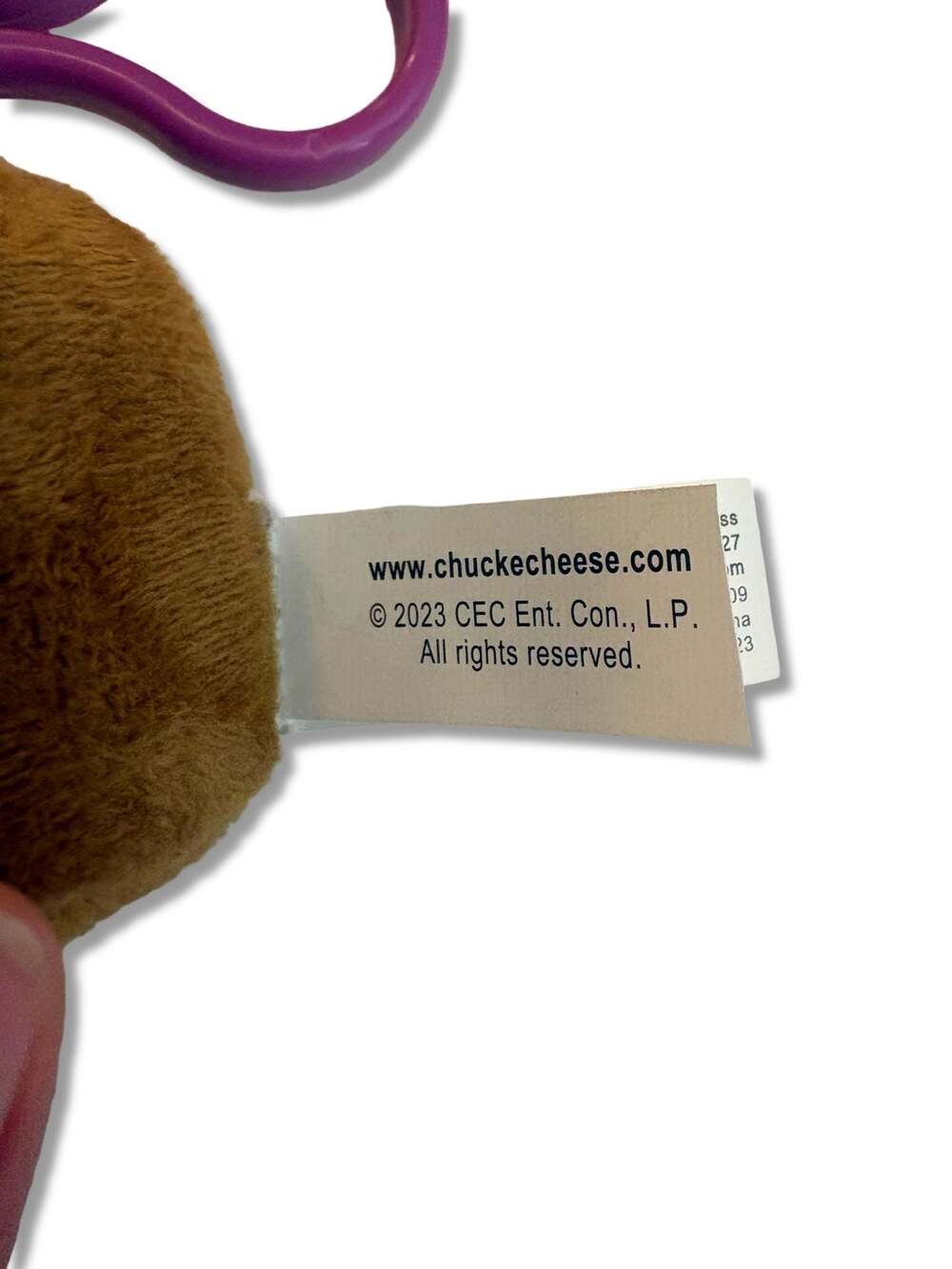 Chuck E. Cheese 2023 Jasper Plush Keychain - Picture 2 of 5